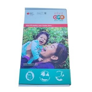 American Heart Association Infant CPR Training Kit Mannequin Book Video